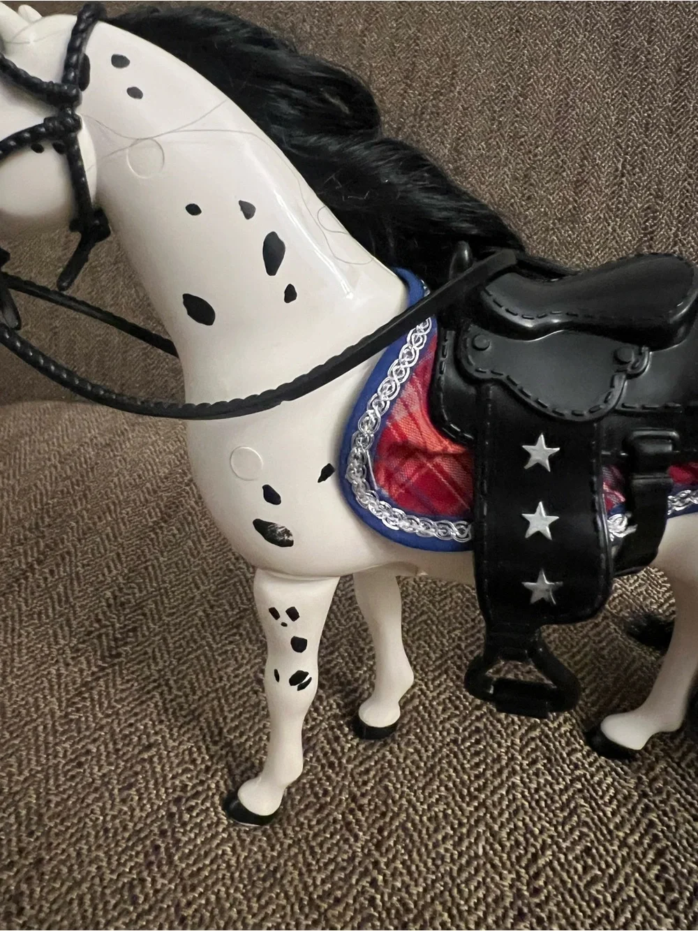 Vintage 1997 Mattel Barbie Riding Club Sassy Walking Pony My Tail Swishes
